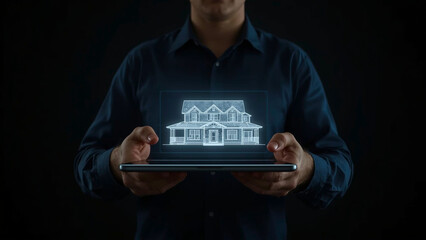concept technology modern real estate investment Innovative buildings and artificial engineering are represented by future construction design.
