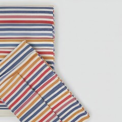 stack of colorful towels