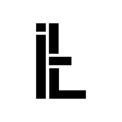 initials letter I T   creative  logo design