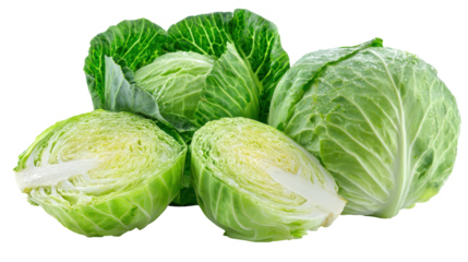 cabbage isolated on white