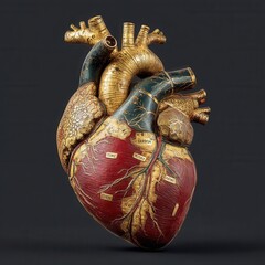 Detailed anatomical heart model