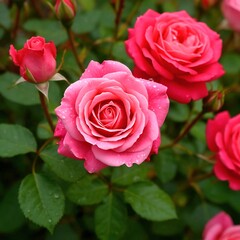 pink roses background