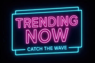 Obraz premium A neon sign displays 