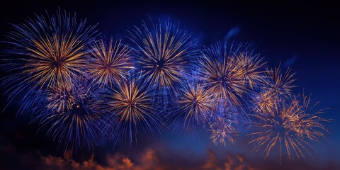 The Stunning Display of Colorful Fireworks Illuminating the Night Sky