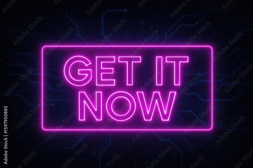 Poster neon pink sign displaying 
