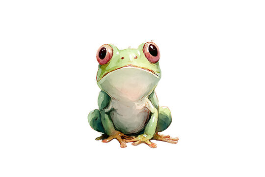 Cute Green Frog