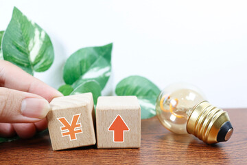 電気代やエネルギーコストの上昇を表すイメージ