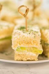 Mini Cucumber Sandwiches