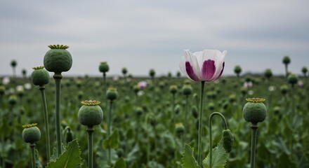 field of tulips