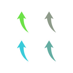 GRAPH ARROWS DESIGN ELEMENTS SIGN SYMBOL LOGO VECTOR