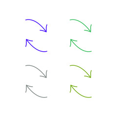 GRAPH ARROWS SIGN SYMBOL LOGO VECTOR