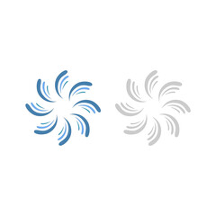 WATER SPLASH SIGN SYMBOL LOGO VECTOR
