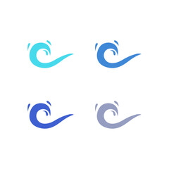 WATER SPLASH SIGN SYMBOL LOGO VECTOR
