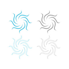 WATER SPLASH SIGN SYMBOL LOGO VECTOR
