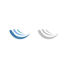 WATER SPLASH SIGN SYMBOL LOGO VECTOR

