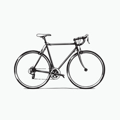 Fototapeta premium bicycle isolated on white background