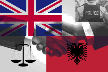 UK and Albania strengthen ties in a deal targeting crime and deportation, symbolizing international cooperation in justice and law enforcement