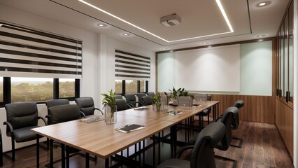 Interior Office room Scene Sketchup Model Free Download by Dang Viet Chau