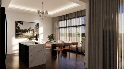 Interior Office room Scene Sketchup Model Free Download by Dang Viet Chau