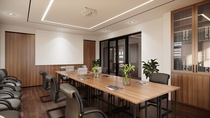 Interior Office room Scene Sketchup Model Free Download by Dang Viet Chau