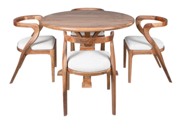 wooden garden and kitchen dining table set