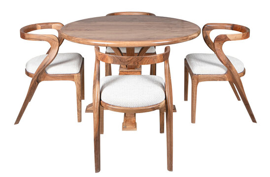 wooden garden and kitchen dining table set