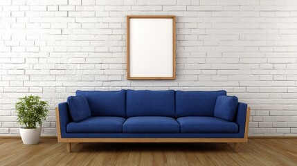 Modern living room mockup