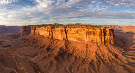 Canyonlands National Park Panorama, Majestic Canyon Landscape at Sunrise