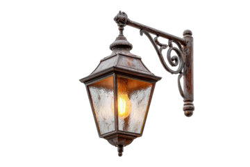 Bronze Street Lamp Radiance Vintage Design Architectural Lighting Warm Glow Outdoor Elegance