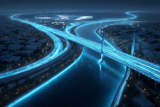 Digital traffic management illuminates sydney's new highway. Construction project. Massive $380m contract boosts western sydney's m5 motorway transformation. Digital highway. Bridge upgrade.