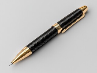 Naklejka premium Realistic Pen Mockup on Minimal Background – Editable Branding Design