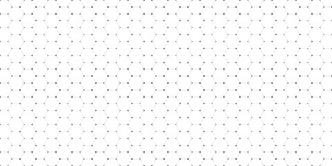 Modern geometric pattern with hexagons and dots on transparent background. For web design, presentations, and digital graphics.