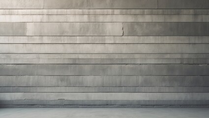 A series of concrete or stone steps with horizontal lines and a minimalist, neutral appearance.