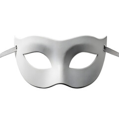 White Venetian Mask on Transparent Background