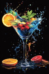 Vibrant Splash Cocktail