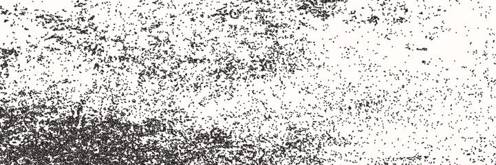 Stippled grain and noise texture. Monochrome bw dust particle filter effect. Grange and retro dotted pattern, speckles, fleck, dotted backdrop