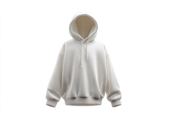 Elegant white hoodie, a symbol of simplicity and comfort, perfect for versatile everyday wear. A must-have piece for any wardrobe.