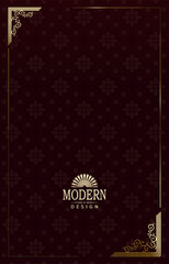 Chinese New Year. Exquisite dark red background with isolated pattern.