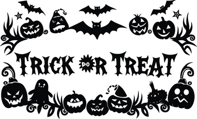 Fototapeta premium set of halloween icons