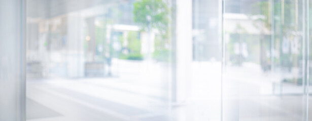 Blurred images,abstract glass wall from building