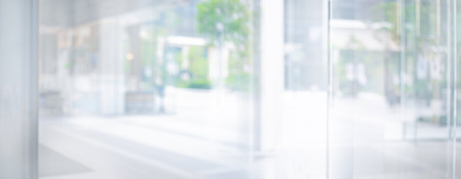 Blurred images,abstract glass wall from building