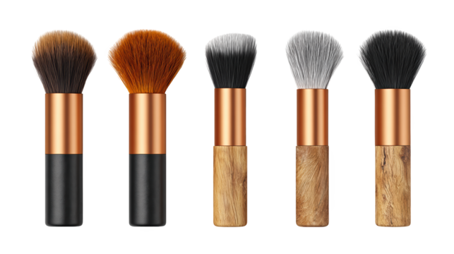 5piece brush set, essential tools for flawless makeup application and a professional finish