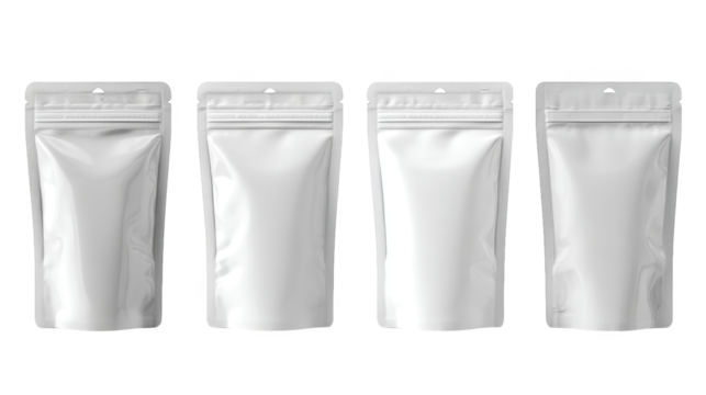 Three white zipper storage bags, a versatile solution for organizing your belongings