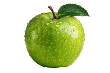 Fresh Granny Smith Apple Delight Green Fruit Juicy Bite Healthy Eating Organic Produce Macro Close