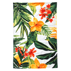 Exotic Tropical Beach Towel with Expansive View for Relaxing Vacation