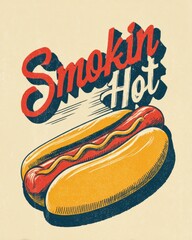 Retro BBQ Vibes – Vintage Grilling & Summer Graphic Illustration