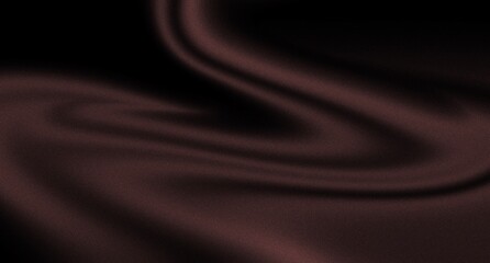 Abstract black dark deep brown gradient background color wave bright light silk glow grain texture noise surface grainy