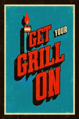 Retro BBQ Vibes – Vintage Grilling & Summer Graphic Illustration
