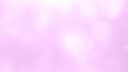 Smooth animation of a pink violet blurred bokeh background changing from dark to light, perfect for romantic videos, presentations, or social media content