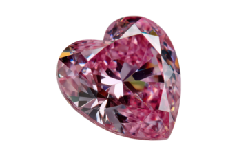 Pink Diamond Heart Facets Love Valentines Day Luxury Gemstone Expensive Jewelry Investment Precious
